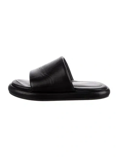 Pre-owned Proenza Schouler Leather Slides In Black