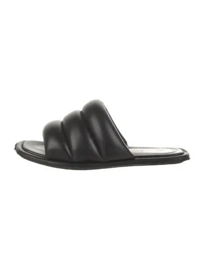 Pre-owned Proenza Schouler Leather Slides In Black