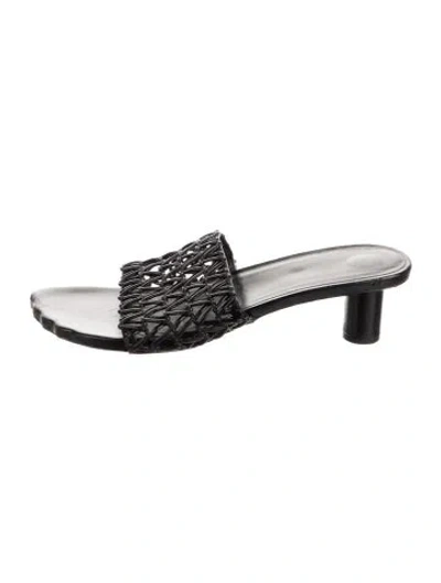 Pre-owned Proenza Schouler Leather Slides In Black