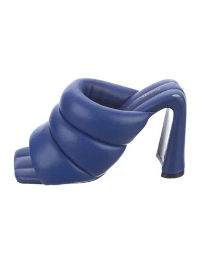 Pre-owned Proenza Schouler Leather Slides In Blue