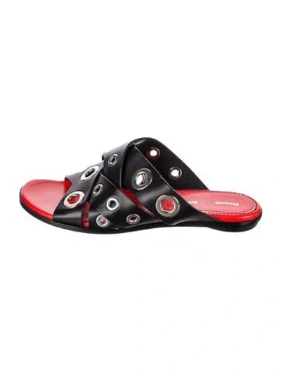 Pre-owned Proenza Schouler Leather Slides In Multi
