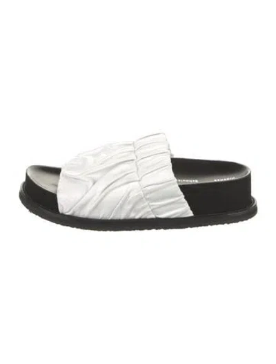 Pre-owned Proenza Schouler Leather Slides In White