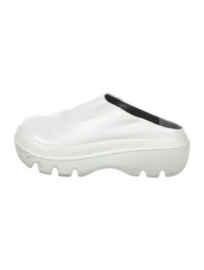 Pre-owned Proenza Schouler Leather Slides In White