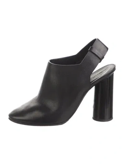 Pre-owned Proenza Schouler Leather Slingback Pumps In Black