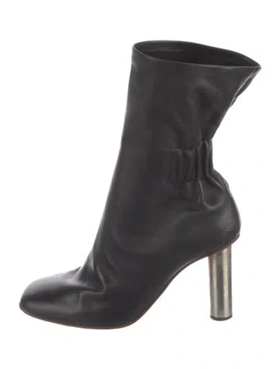 Pre-owned Proenza Schouler Leather Sock Boots In Black