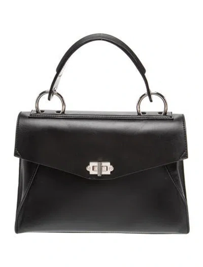 Pre-owned Proenza Schouler Leather Top Handle Bag In Black