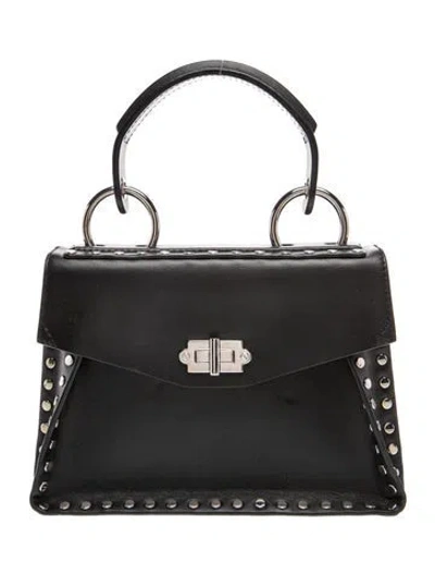 Pre-owned Proenza Schouler Leather Top Handle Bag In Black