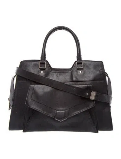 Pre-owned Proenza Schouler Leather Top Handle Bag In Black
