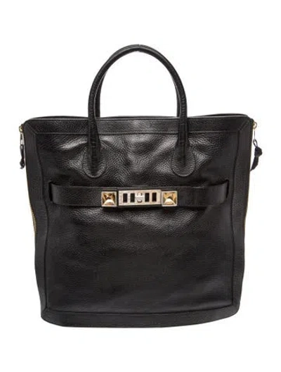 Pre-owned Proenza Schouler Leather Top Handle Bag In Blue