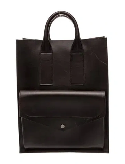 Pre-owned Proenza Schouler Leather Top Handle Bag In Brown