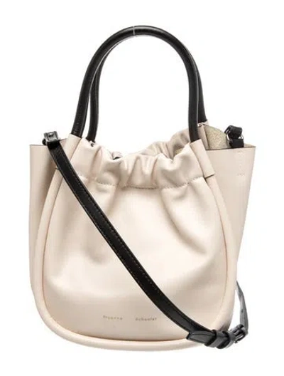 Pre-owned Proenza Schouler Leather Top Handle Bag In Neutral