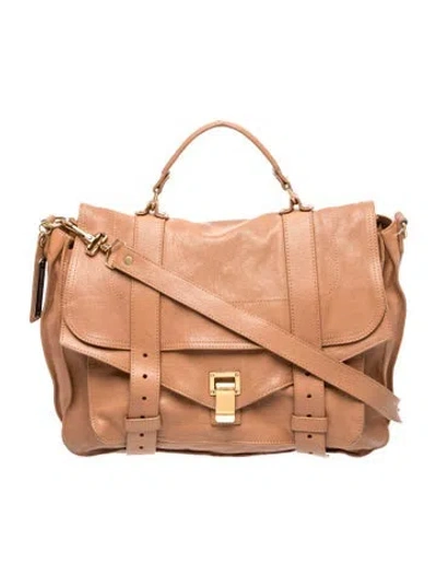 Pre-owned Proenza Schouler Leather Top Handle Bag In Pink
