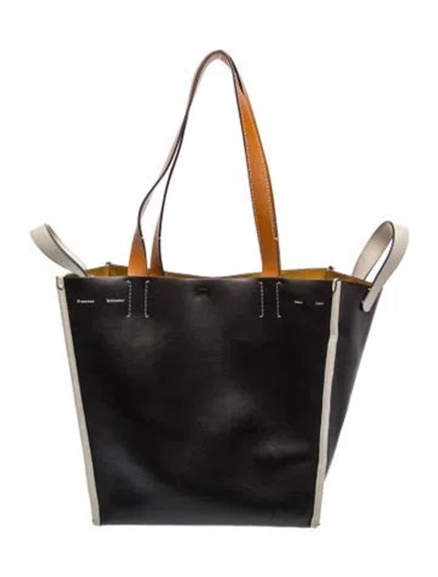 Pre-owned Proenza Schouler Leather Tote In Black