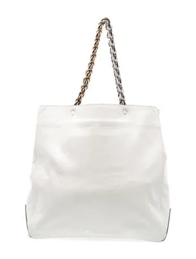 Pre-owned Proenza Schouler Leather Tote In White