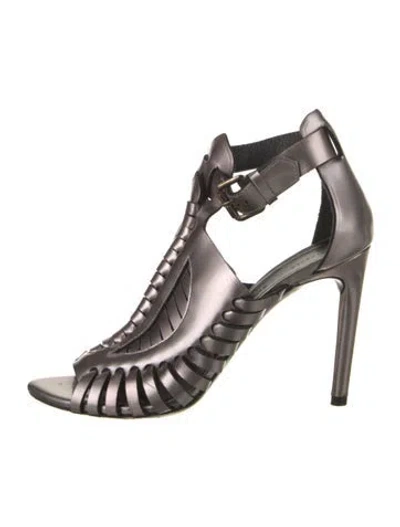 Pre-owned Proenza Schouler Leather T-strap Sandals