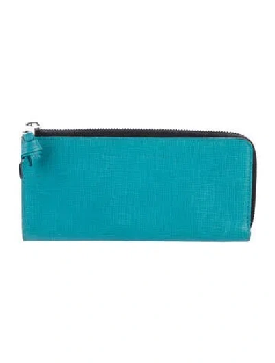 Pre-owned Proenza Schouler Leather Wallet In Blue