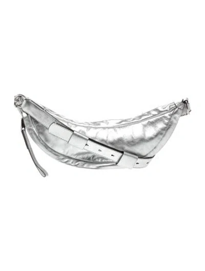 Pre-owned Proenza Schouler Leather White Label Stanton Sling In Silver