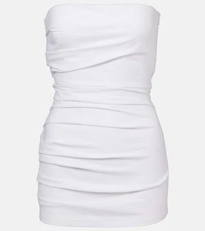 PROENZA SCHOULER LENA STRAPLESS COTTON-BLEND TOP