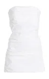 Proenza Schouler Lena Strapless Cotton Top In White