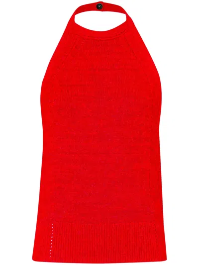 Proenza Schouler Leona Top In Rot