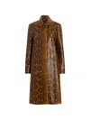 Proenza Schouler Leticia Coat In Python-print In Brown
