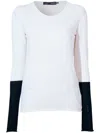 Proenza Schouler Lewis Featherweight Cotton-silk Sweater In White
