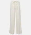 Proenza Schouler Maggi Belted Wide-leg Textured Pants In White