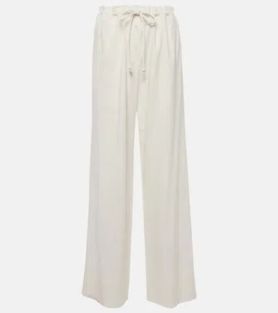 PROENZA SCHOULER LINEN-BLEND WIDE-LEG PANTS