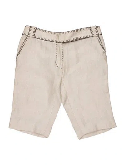Pre-owned Proenza Schouler Linen Mini Shorts In Multi