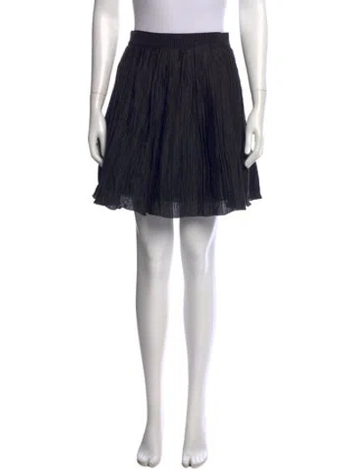 Pre-owned Proenza Schouler Linen Mini Skirt In Black