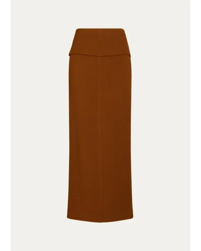Proenza Schouler Liora Heavy Sable Maxi Skirt In Multi