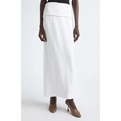 Proenza Schouler Liora Heavy Sable Maxi Skirt In White