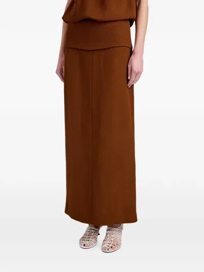 Proenza Schouler Liora Skirt In Heavy Sable In Brown