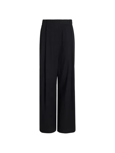 Proenza Schouler Lissia Pleated Trousers In Black