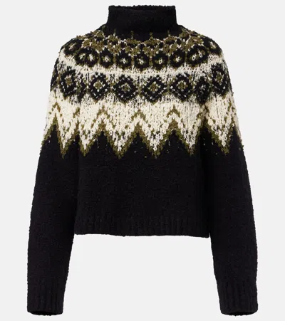 Proenza Schouler Lizzy Fair Isle Cotton Turtleneck Sweater In Multi