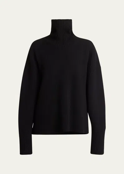 Proenza Schouler Loft Eco Cashmere Turtleneck Sweater In Black