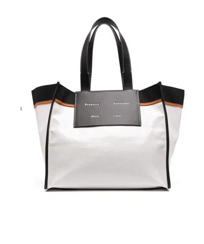 Proenza Schouler Logo Handbag In White