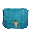 Proenza Schouler Logo Strap Satchel In Blue