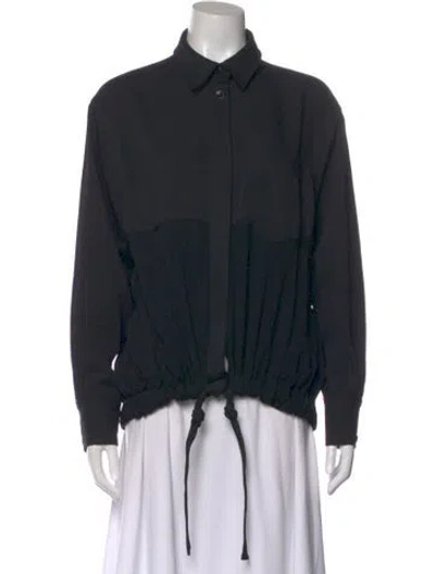 Pre-owned Proenza Schouler Long Sleeve Blouse In Black