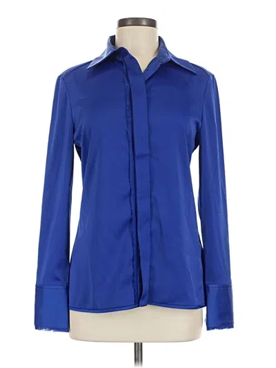 Pre-owned Proenza Schouler Long Sleeve Blouse In Blue