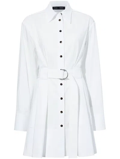 PROENZA SCHOULER LONG-SLEEVE POPLIN SHIRT DRESS