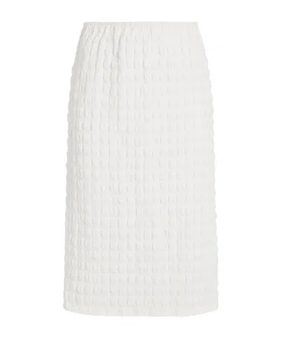 Proenza Schouler Lori Textured Midi Skirt In White