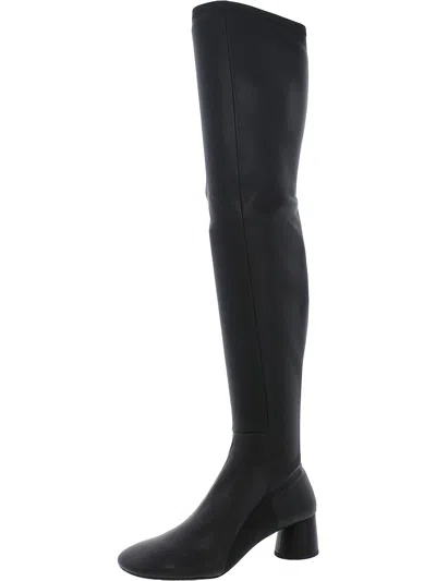 Proenza Schouler Louise Bice Womens Leather Tall Over-the-knee Boots In Black