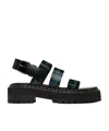 Proenza Schouler Lug Open Toe High Heeled Sandals In Black