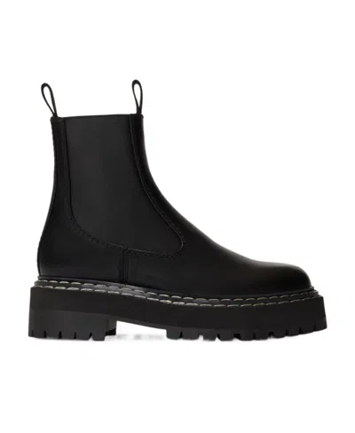 Proenza Schouler Lug Sole Chelsea Boots In Black