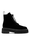 Proenza Schouler Sewing Details Round Head Short Boots In Black