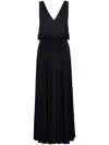 Proenza Schouler Lynda Fringed Layered Maxi Dress In Black