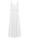 Proenza Schouler Lynda Fringed Layered Maxi Dress In White