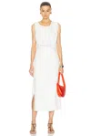 Proenza Schouler Scoop Neck Organic Cotton Dress In White