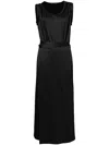 Proenza Schouler Lynn Organic Cotton Midi Dress In Black